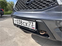 Раскладная подножка на УАЗ Патриот и УАЗ Пикап с креплением переднего номерного знака 10459