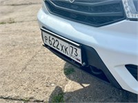 Раскладная подножка на УАЗ Патриот и УАЗ Пикап с креплением переднего номерного знака 10459
